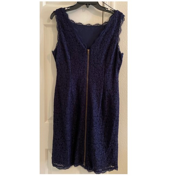 Blue Lace Dress - Picture 2 of 2